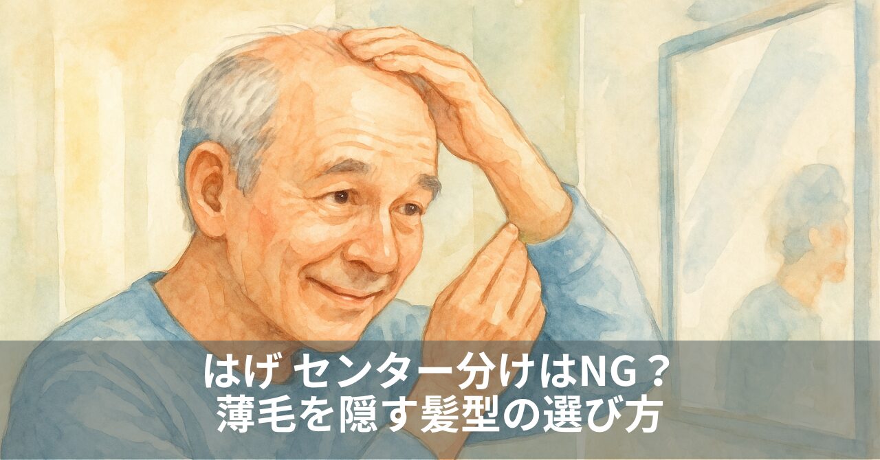 はげ センター分けはNG？薄毛を隠す髪型の選び方
